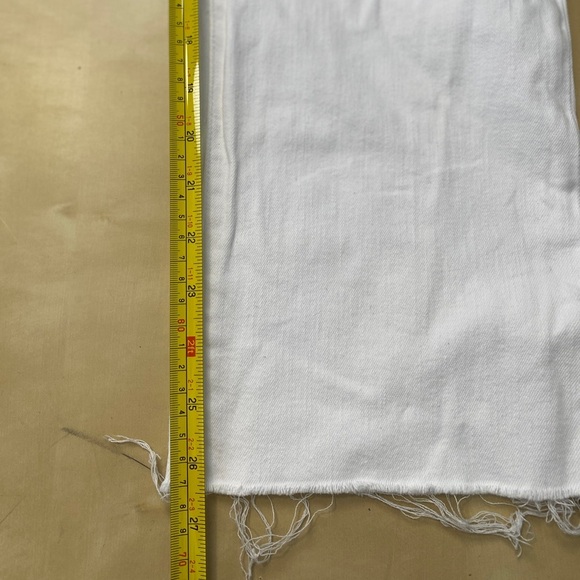 NWOT Hudson Noa High Rise Straight Fit Cropped Jeans White 25 Capsule Wardrobe - Picture 5 of 13
